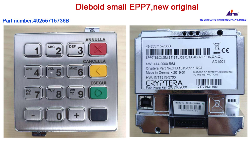 49255715736B Diebold Small EPP7 New Original