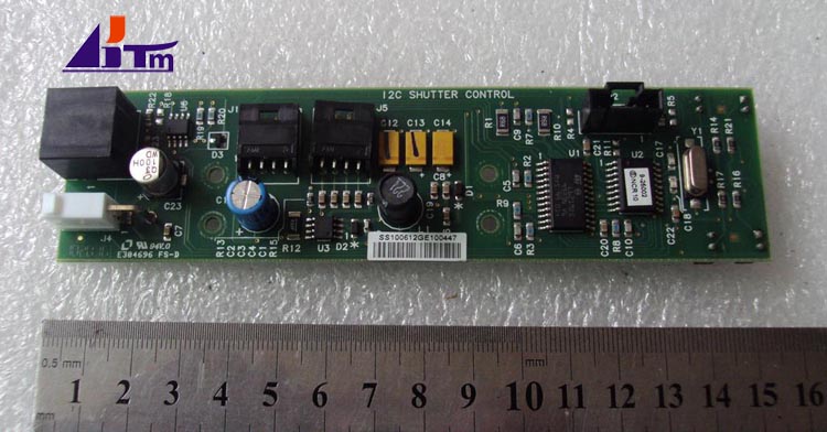 أجزاء ماكينة الصراف الآلي NCR SelfServ 6622 6625 PCB 12C Shutter Control Board مع F / W 4450721016